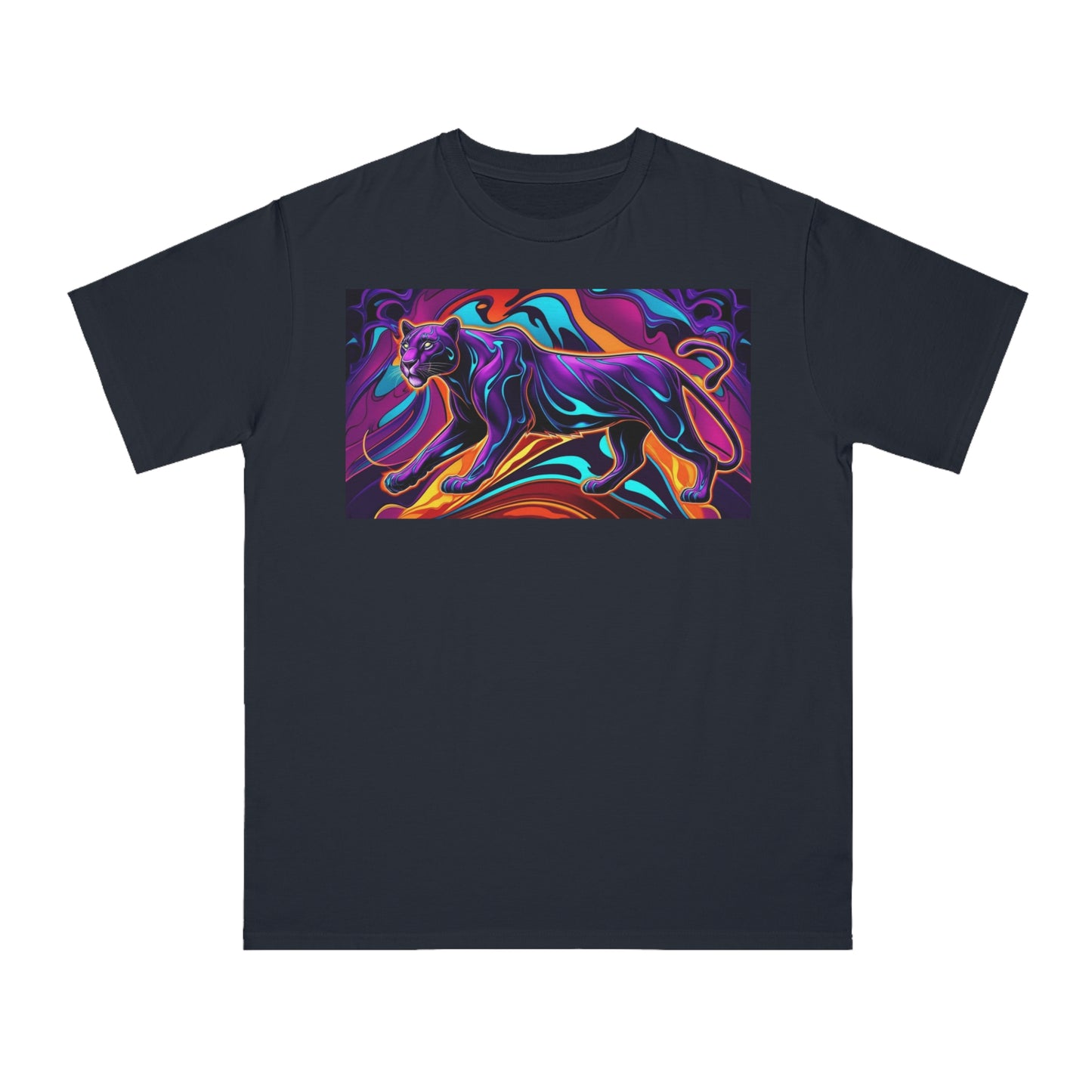 Vibrant Panther Artwork Unisex Organic T-Shirt