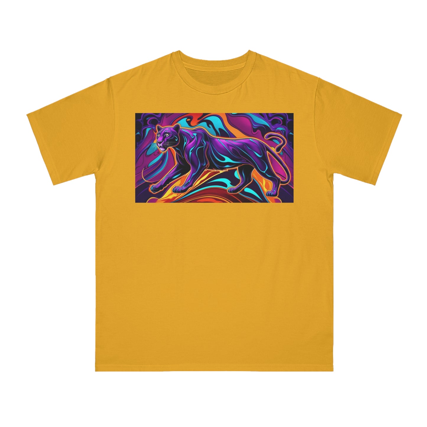 Vibrant Panther Artwork Unisex Organic T-Shirt