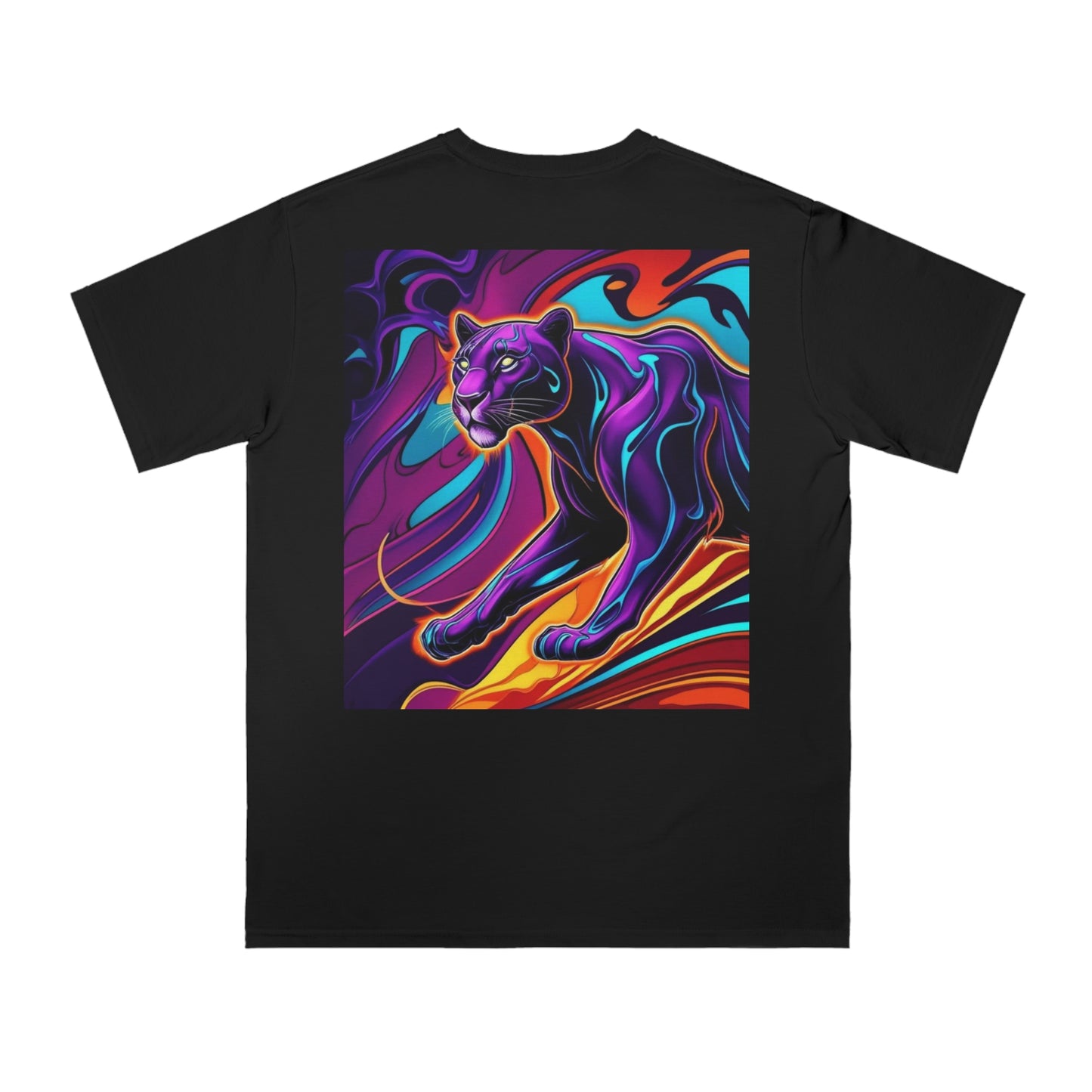 Vibrant Panther Artwork Unisex Organic T-Shirt