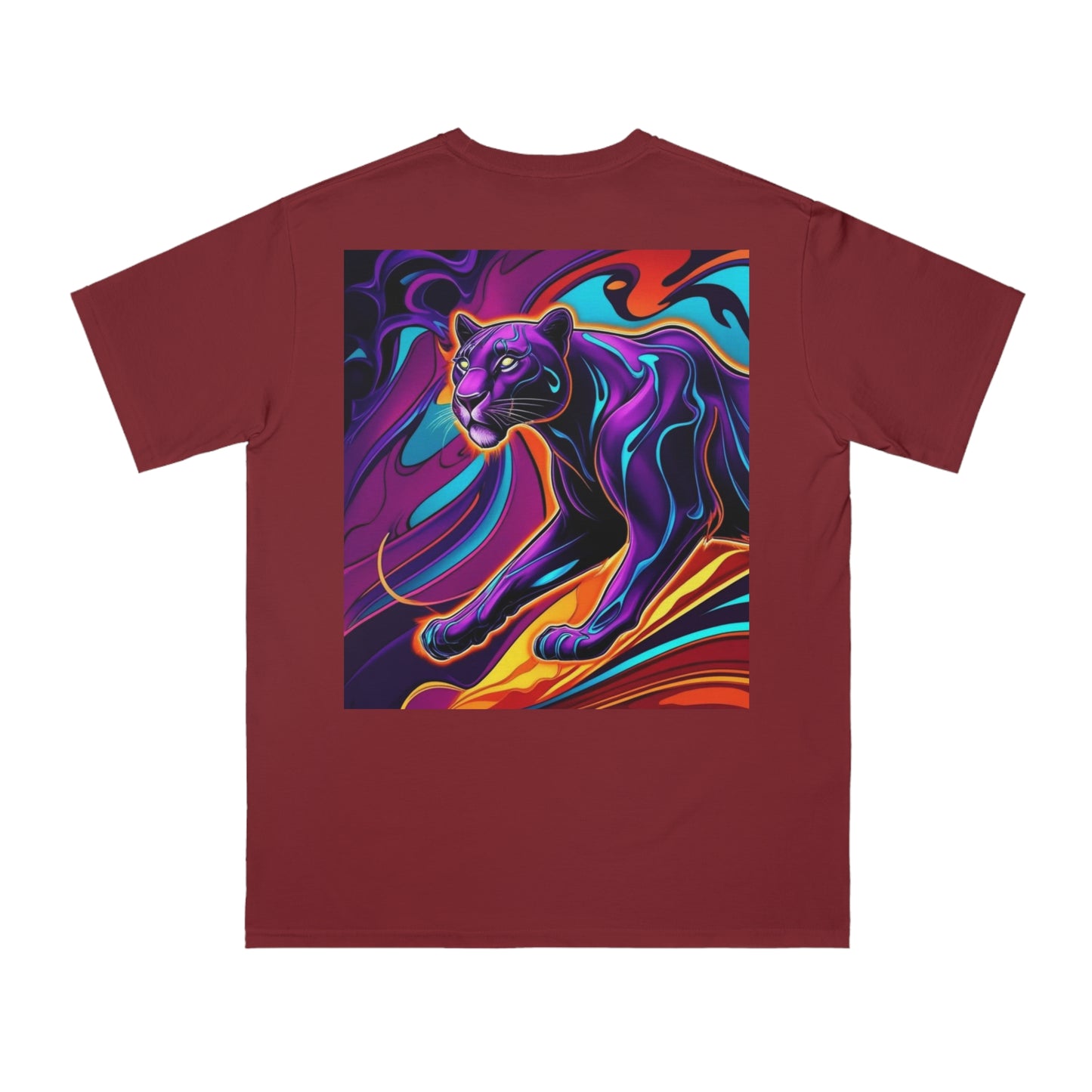 Vibrant Panther Artwork Unisex Organic T-Shirt