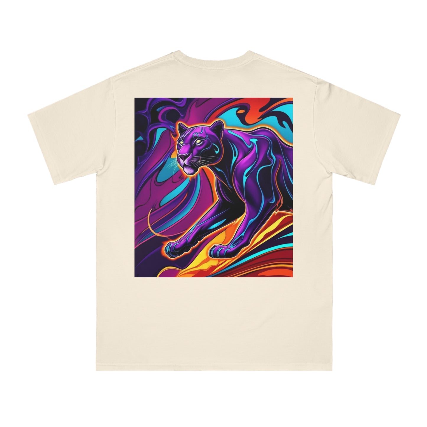 Vibrant Panther Artwork Unisex Organic T-Shirt