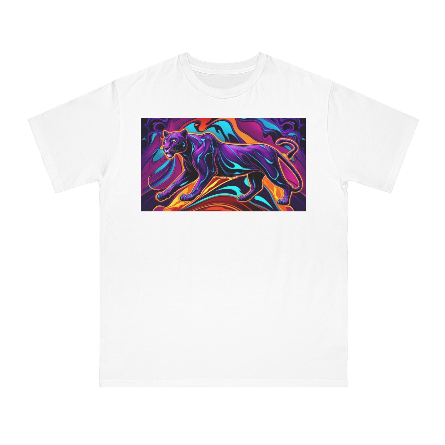 Vibrant Panther Artwork Unisex Organic T-Shirt