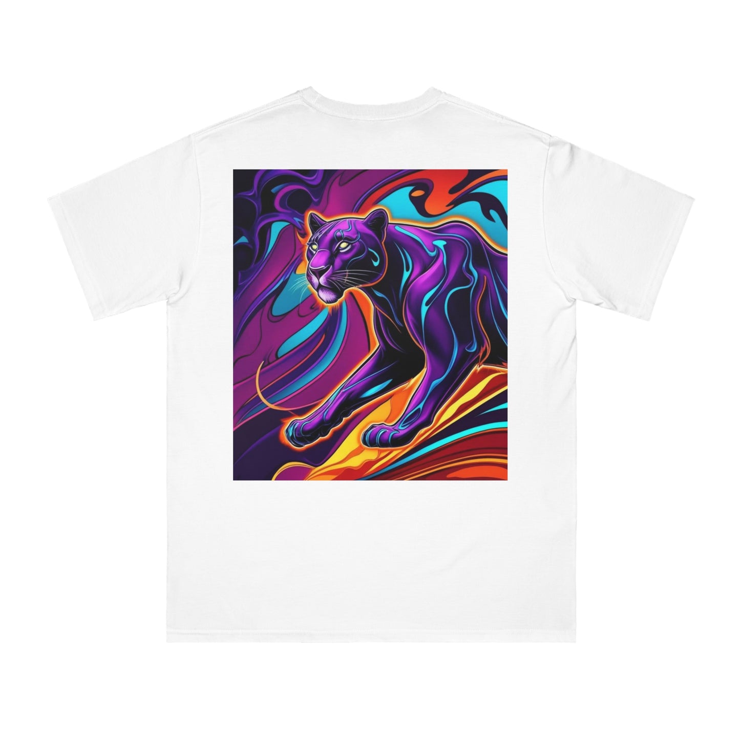 Vibrant Panther Artwork Unisex Organic T-Shirt