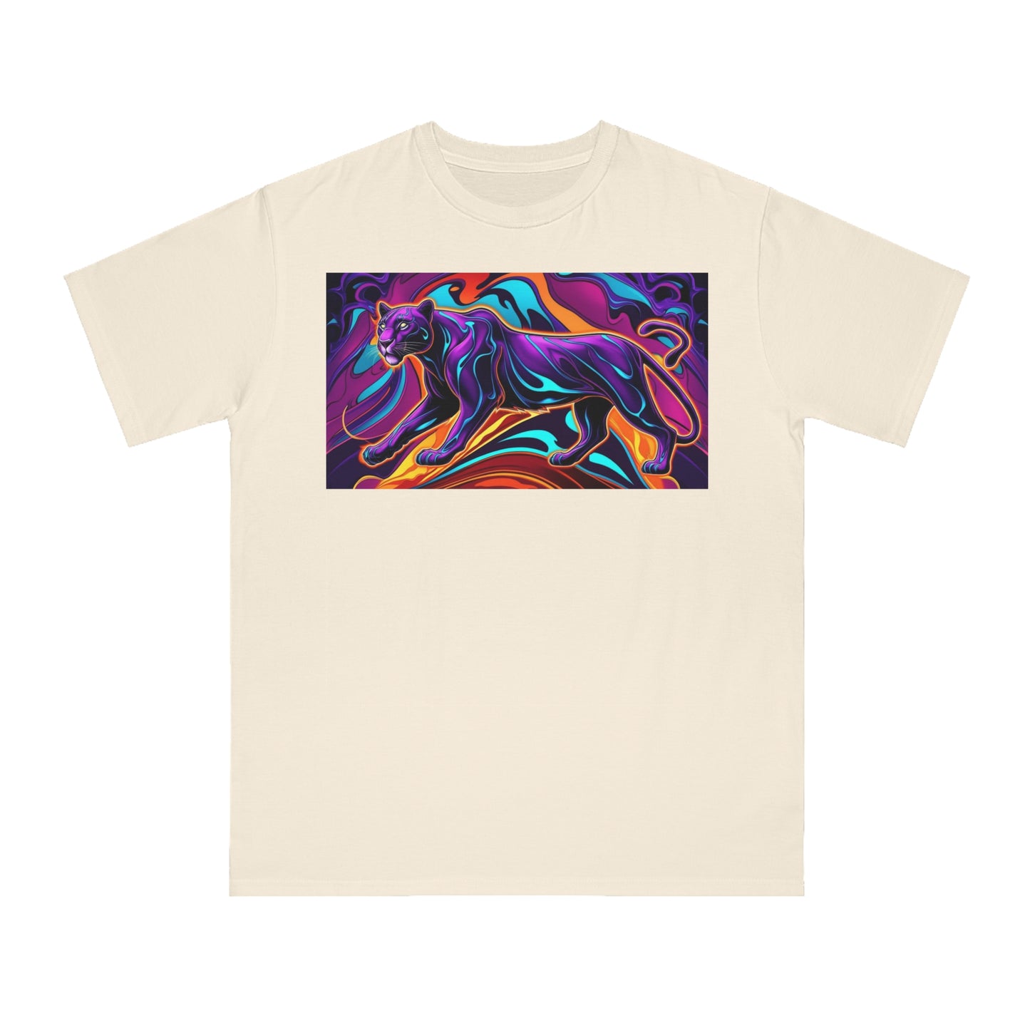 Vibrant Panther Artwork Unisex Organic T-Shirt