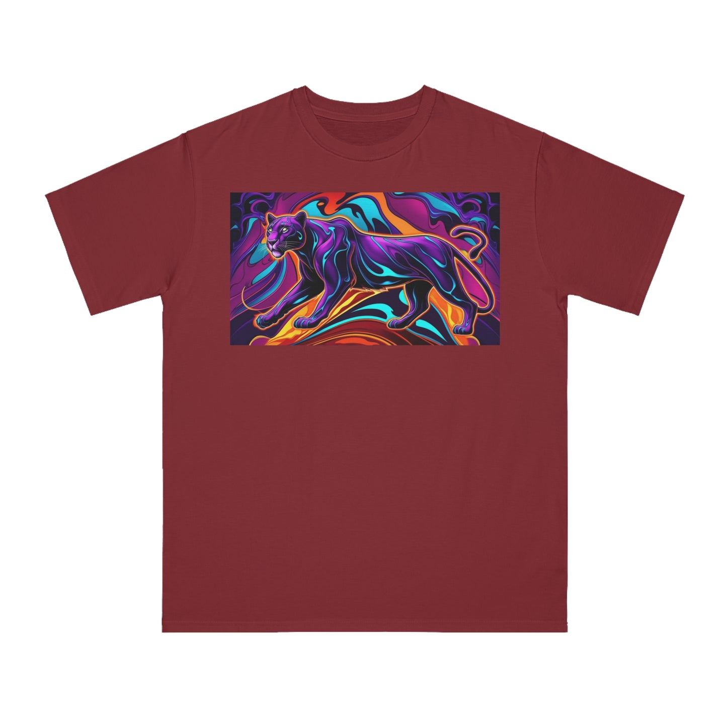 Vibrant Panther Artwork Unisex Organic T-Shirt