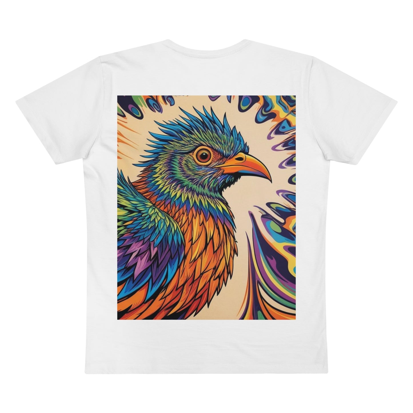 Colorful Bird Art V-Neck Men's Tee