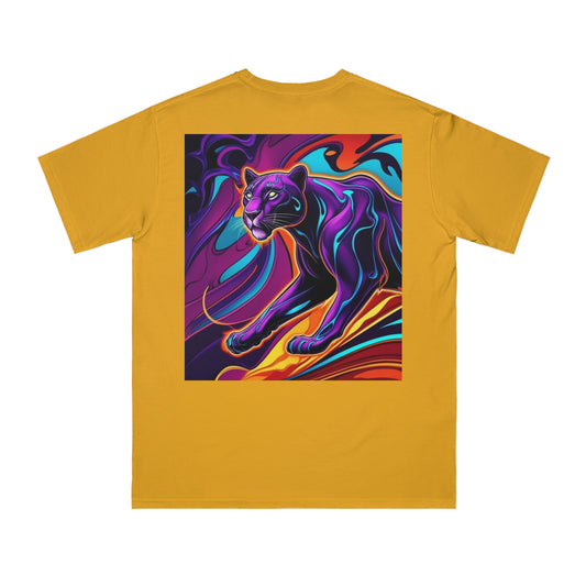 Vibrant Panther Artwork Unisex Organic T-Shirt