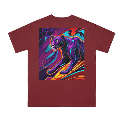 Vibrant Panther Artwork Unisex Organic T-Shirt