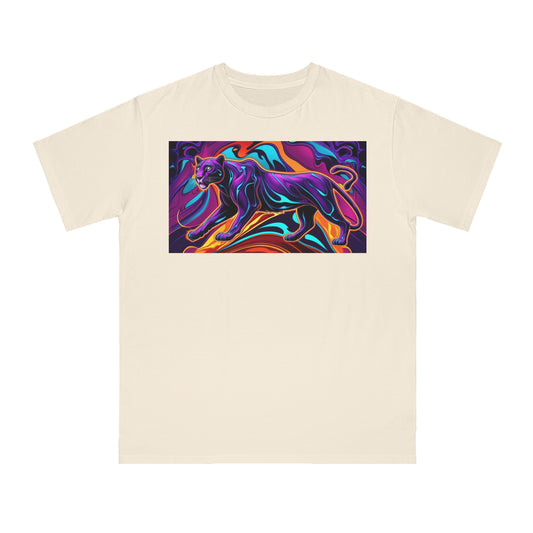 Vibrant Panther Artwork Unisex Organic T-Shirt