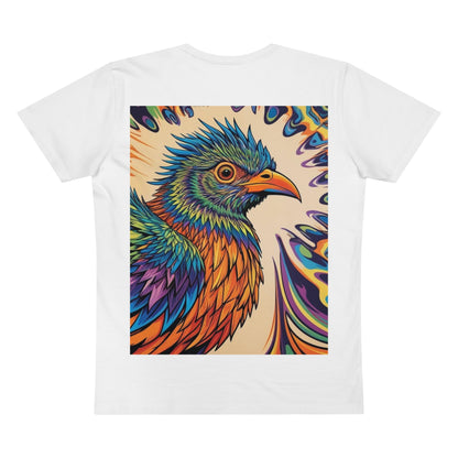 Colorful Bird Art V-Neck Men's Tee