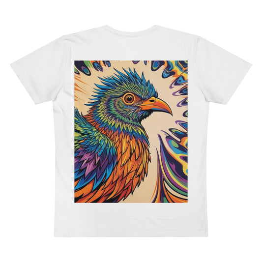 Colorful Bird Art V-Neck Men's Tee